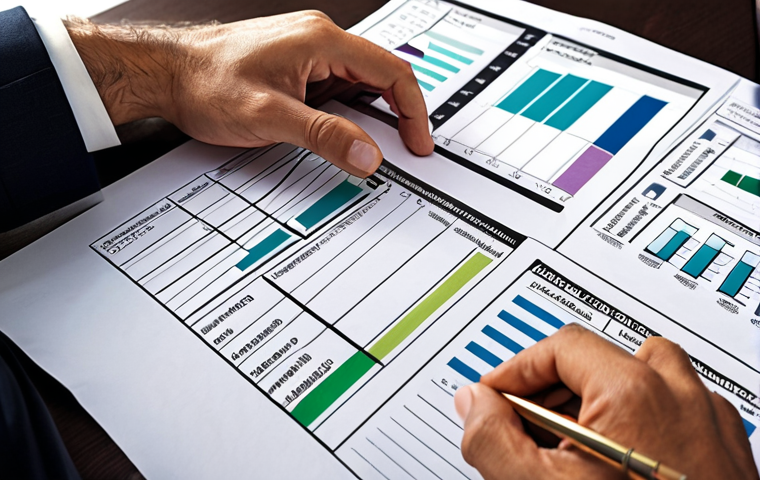 Managing Risk in Alternative Investments**
*Prompt:* A sophisticated investor carefully reviewing charts and graphs related to diverse alternative investments (real estate, private equity, crypto). The scene should convey diligence, risk assessment, and a strategic approach to portfolio diversification. Include elements suggesting financial planning and risk tolerance analysis.
**